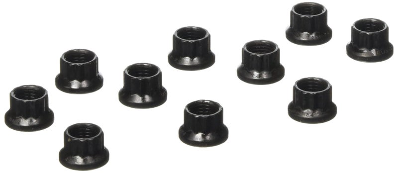 ARP 3008332 Stainless Steel 3/8-24 12-Point Nuts - Pack of 10, Black - Image 1
